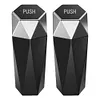 2Pcs Mini Car Trash Can with Lid Leakproof Vehicle Trash Bin Small Car Dustbin