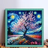 Starry Sky Scenery-11CT Stamped Cross Stitch 50*50cm/19.69*19.69in