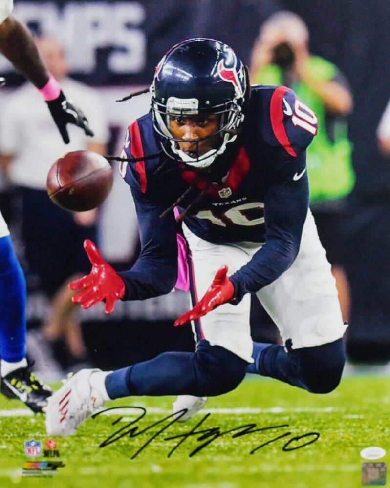 DeAndre Hopkins Autographed Texans 16x20 Close Up PF Photo Poster painting- JSA W Auth *Black