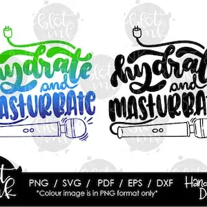 pornhint Pornhint Hydrate And Masturbate SVG - Funny Sarcastic Adults Hydration Tumbler Vibrator Dildo T-Shirt Design SVG - Hand Lettered SVG - Blot And Ink