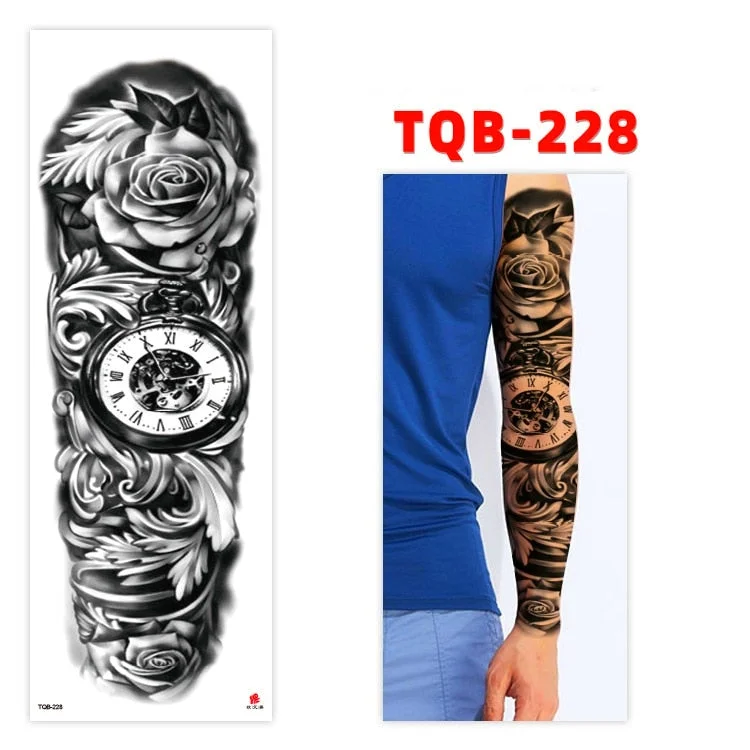 Temporary Tatoo Tattoo for Woman Tattoo Stickers Arm Tattoo Big Sleeve Men and Women Personality Tiger Leopard stickers