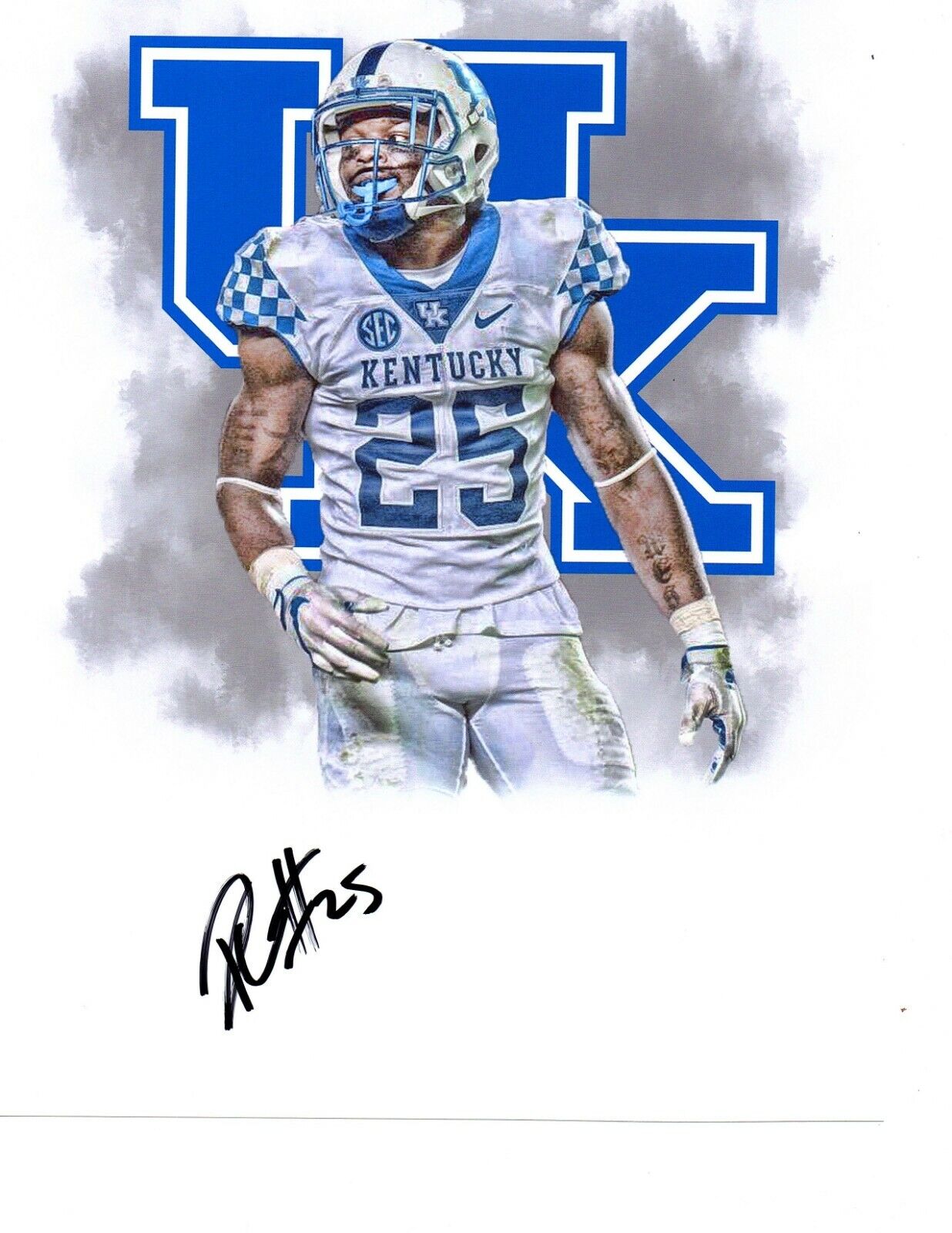 Darius West Kentucky Wildcats signed autographed 8x10 football Photo Poster painting 2019 NFL c