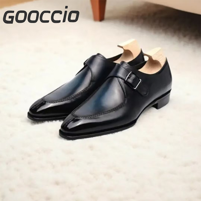 TV113 Prenium Calf-Skin Dress Shoess/Monk Shoes For Men GOOCCIO  