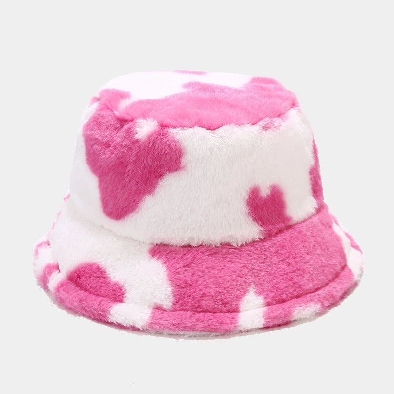 Women’s Fashion Cow Pattern Wide Eaves Bucket Hat