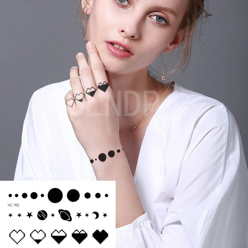 Waterproof Temporary Tattoo Sticker Believe freedom heart miss English letter alphabet tatto flash tatoo fake tattoos for girl