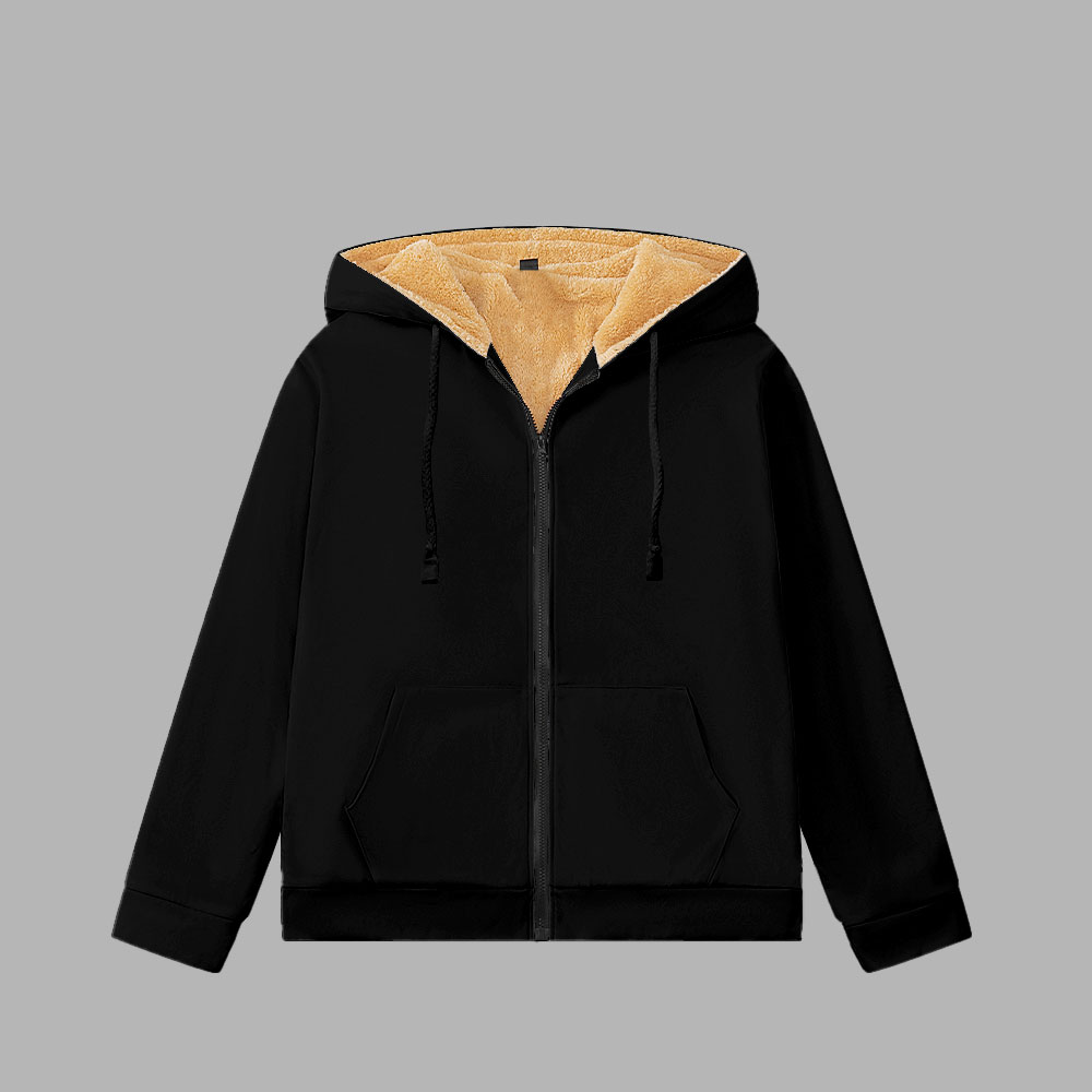 Custom Fleece Zipper Cardigan Hoodie - Customize Your Own Fashion Style