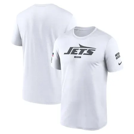 Men's New York Jets  White 2024 Salute To Service Legend Performance T-Shirt