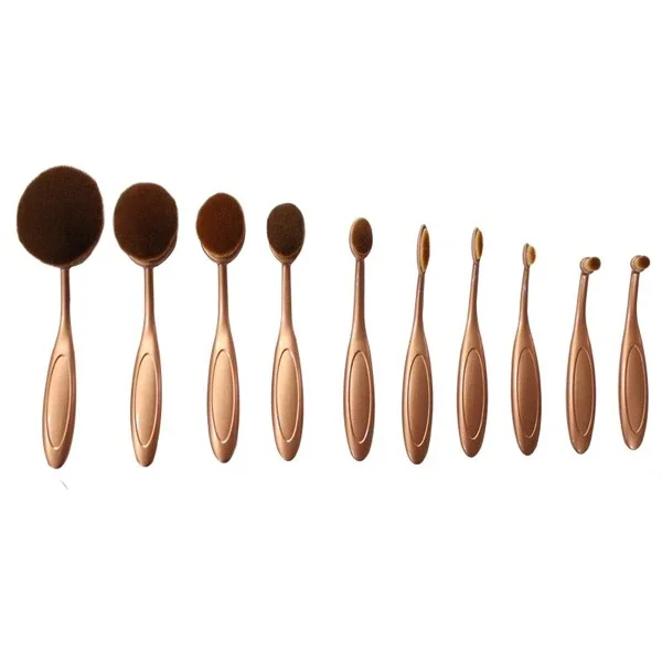 the midas touch 10 piece oval brush set