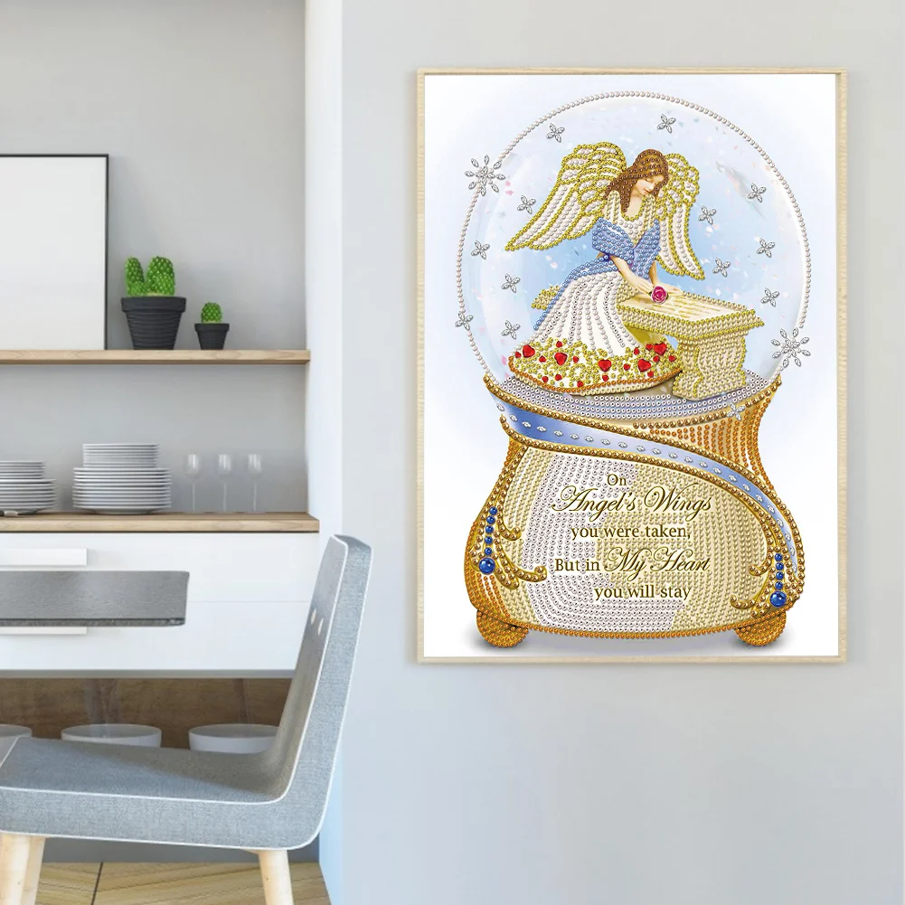 Special Shape Diamond Painting 30*40cm - Angel Crystal Ball
