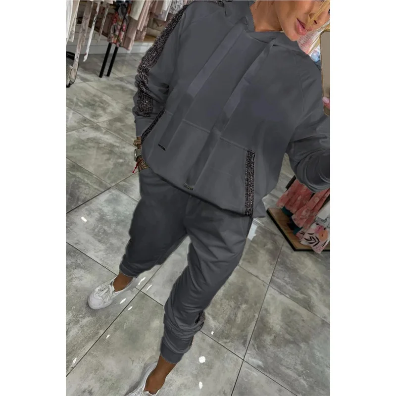 Athvotar Athvotar And Autumn 2025 Spring And Autumn Fashion Sleeker Pocket Sports Hoodie Kit