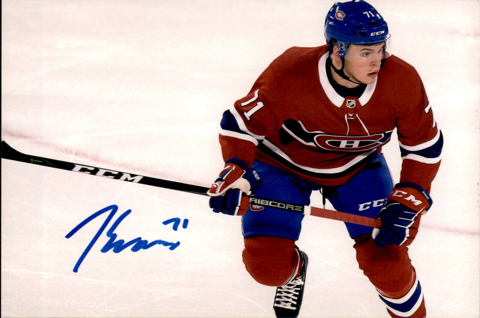 Jake Evans SIGNED autographed 4x6 Photo Poster painting MONTREAL CANADIENS