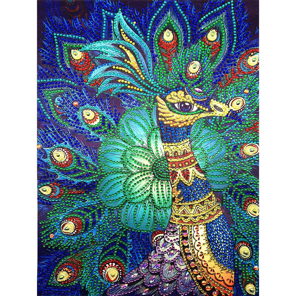 

Peacock-Special-Shaped Drill Diamond Painting-30x40CM, 501 Original