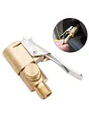 Car Tire Air Chuck Brass Inflator Pump Valve Clip Clamp Connector Adapter Nozzle