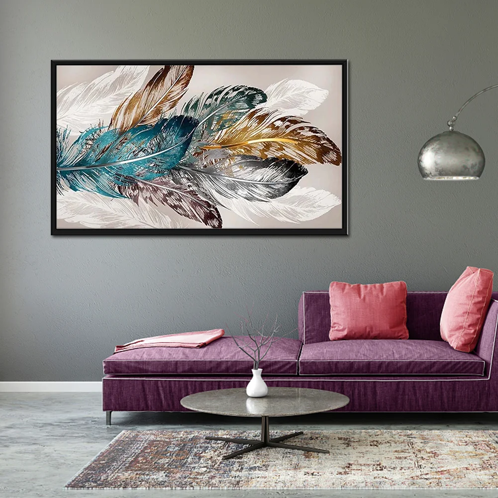 Diamond Painting - Full Round Drill - Feathers(80*40cm)