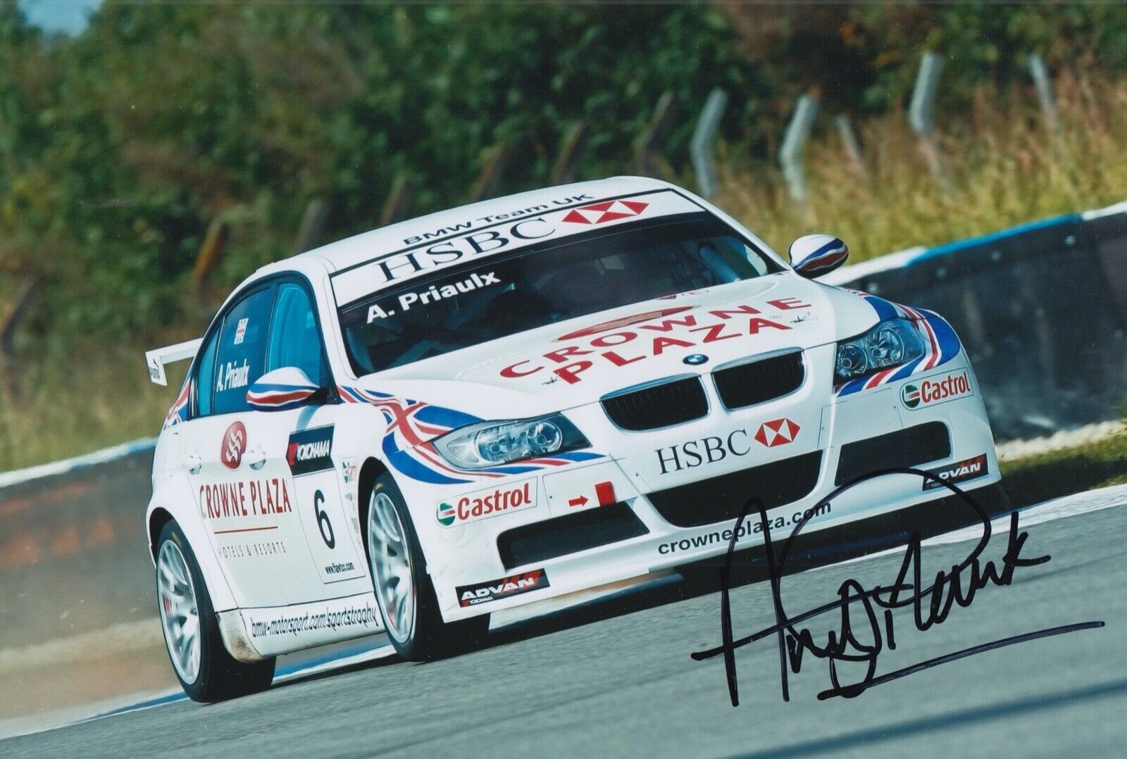 Andy Priaulx Hand Signed 12x8 Photo Poster painting Touring Cars Autograph BMW Racing 7