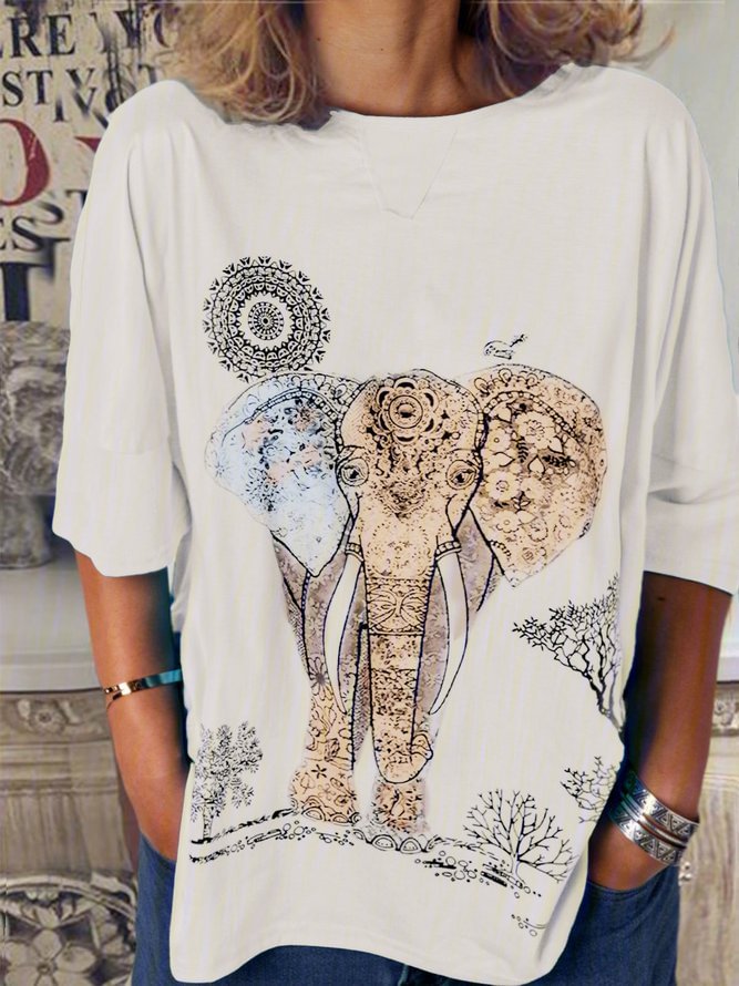 Women Casual Loose Tops Tunic T Shirt