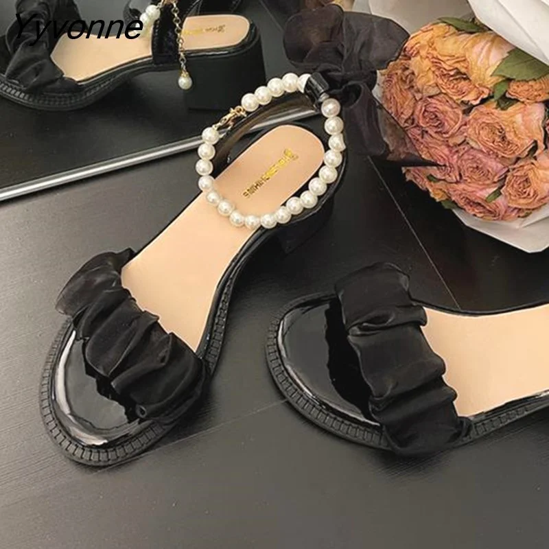 Yyvonne Platform Sandals Female Shoe 2023 Summer Lace Denim Women's High Heels Med Espadrilles Girls Laces Fashion Gladiator Beige 703-1