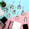 8Pcs Little Penguin Diamond Painting Keychain （Double-Sided)