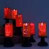 12 Pi&egrave;ces Bougies LED citrouille d'Halloween