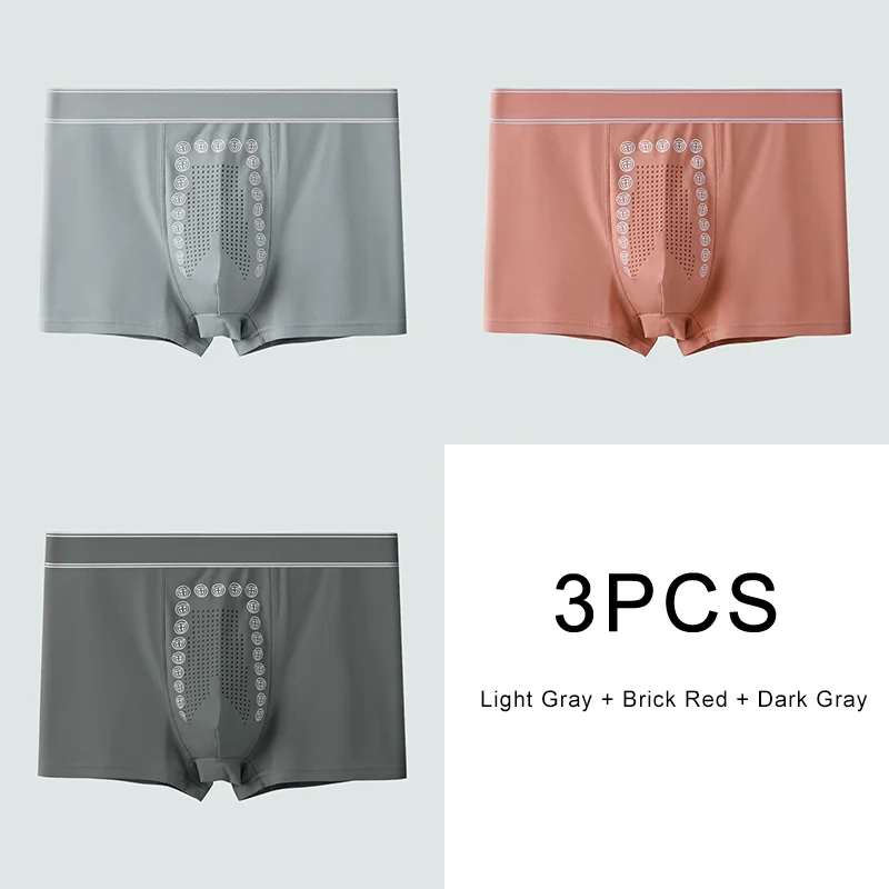 Billionm Sports Shorts Traceless Underwear Men Lingerie Boxer Breathable Pure Cotton Briefs Large Size Panties Men's Gift New