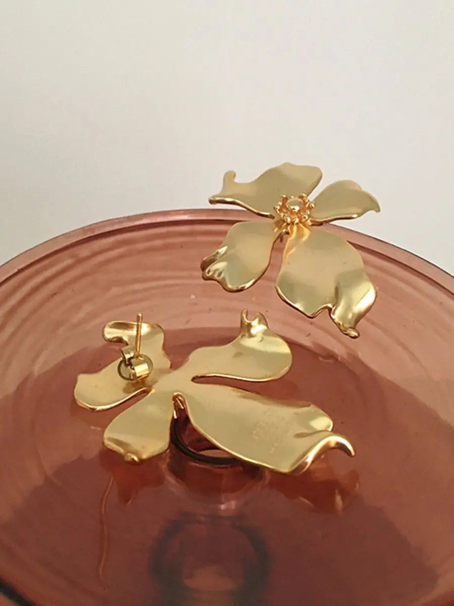 French Vintage Flower Earrings