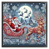 Santa Claus Driving-11CT Stamped Cross Stitch 50*50cm/19.69*19.69in tapestrymarket