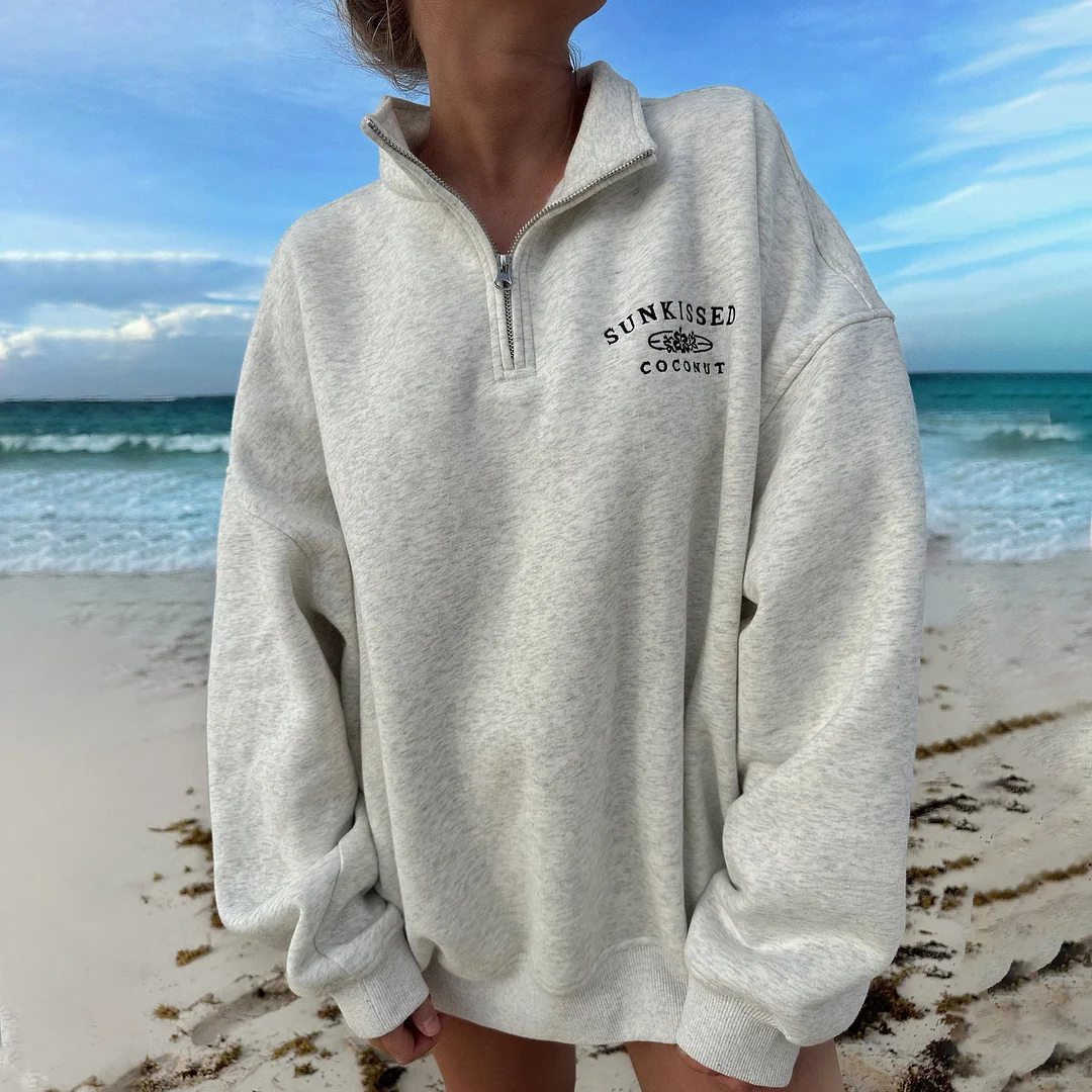 Girl's QUARTER ZIP SWEATSHIRT