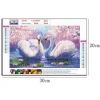 Two white swans | Full Round Diamond Painting Kits