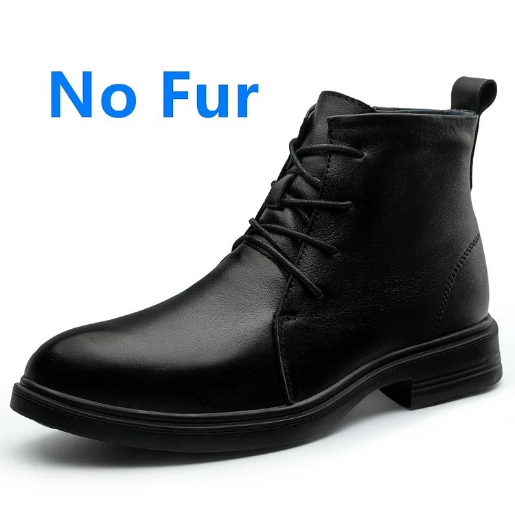 Damulin 37-50 Big Size Shoes Men Genuine Leather Shoes For Man Casual Luxury  Boot Motocycle High Quality Warm Winter Sonw Shoes