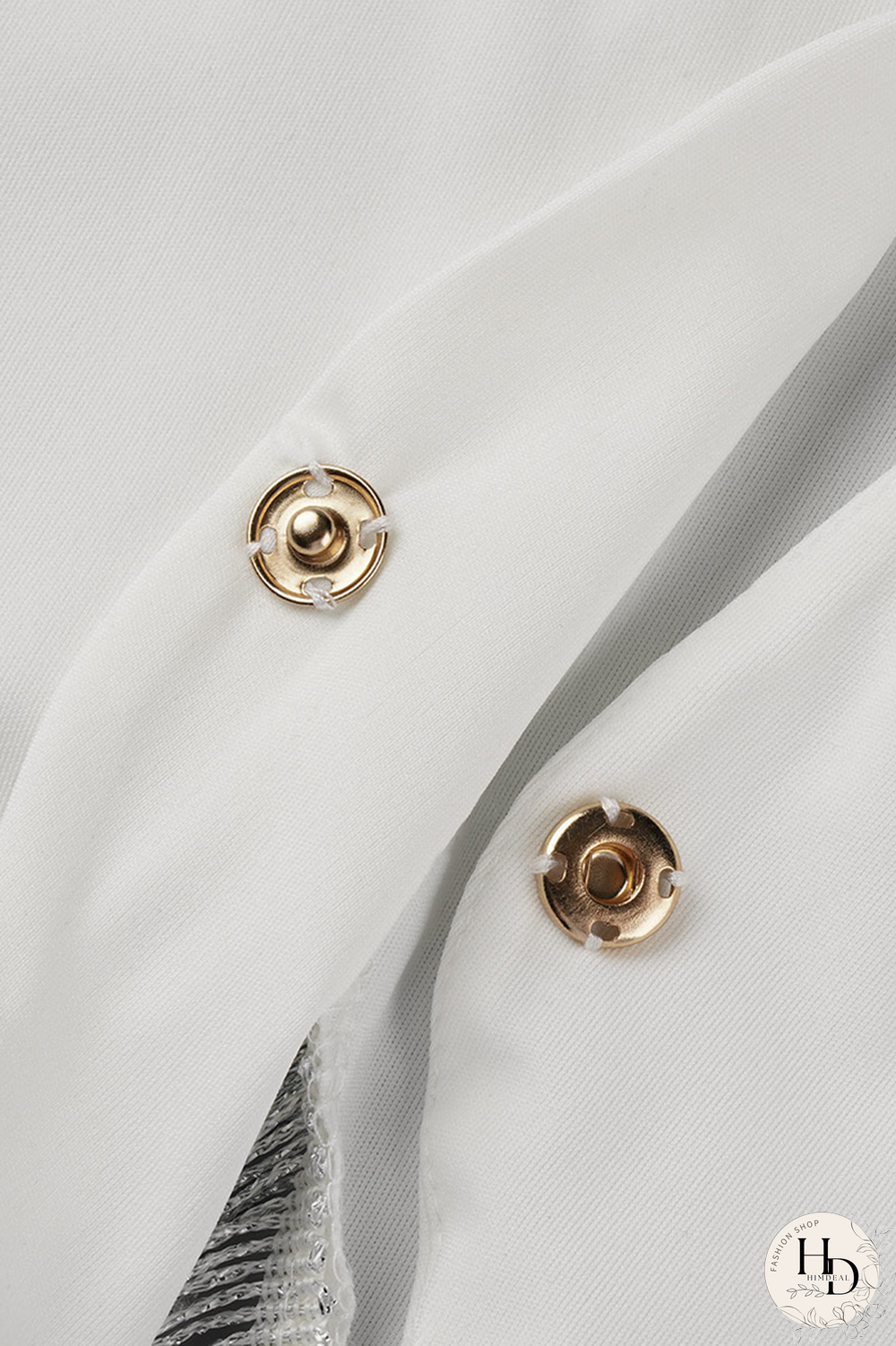 White Fashion Solid Tassel Turndown Collar Long Sleeve Two Pieces