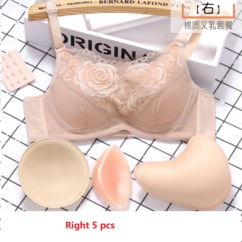 Bras-Women Surgery Recovery Bra Girls Breast Shaper Control Push Up Breast Surgery Recovery Bra with Silicon Bra Special Cover D-1001-Bras