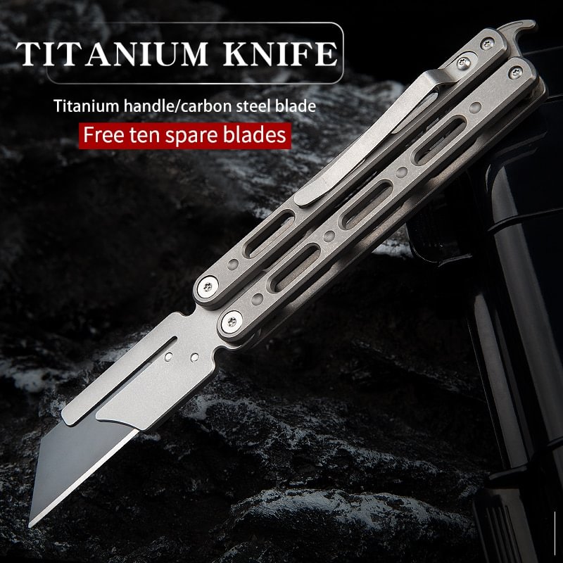 Multifunctional Titanium Utility Knife