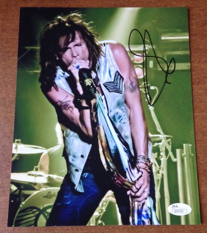 Steven Tyler Aerosmith Signed Autographed 8x10 Photo Poster painting JSA coa card