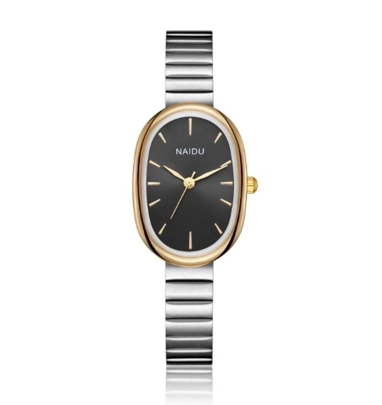 Elegant Oval Single Folding Buckle Quartz Women’s Watches