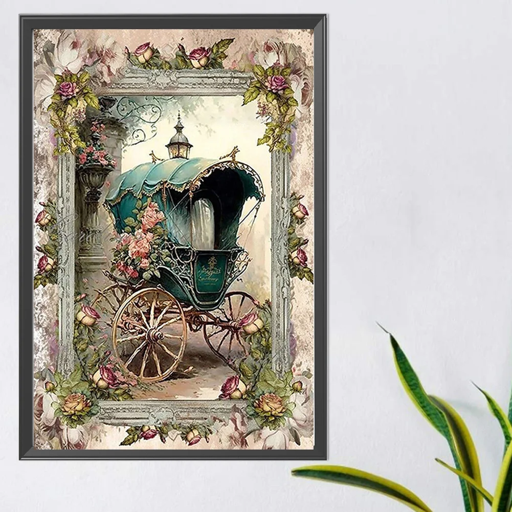 Partial AB Diamond Painting - Full Round Drill - Carriage(Canvas|45*65cm)