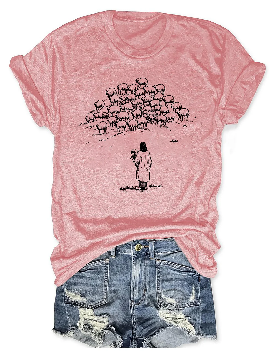 Jesus And Sheep T-shirt