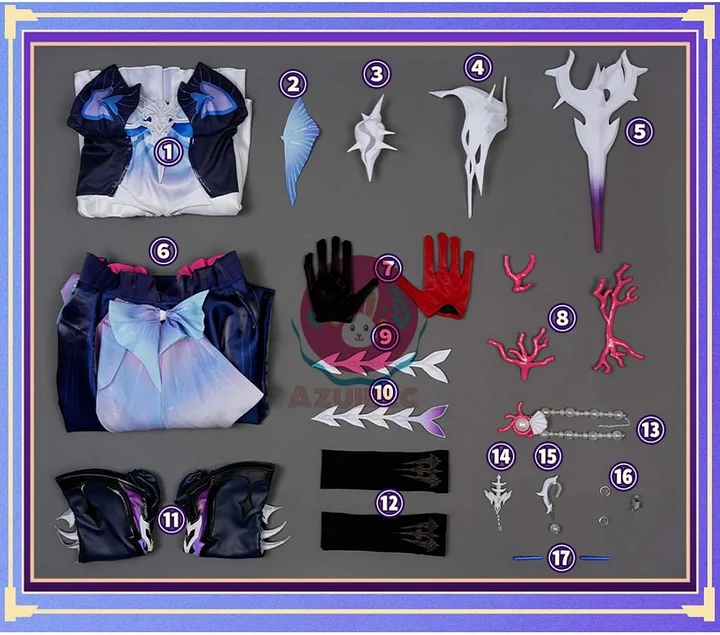 Azuiblc 崩壊 スターレイル セイレンス コスプレ衣装 3d樹脂製