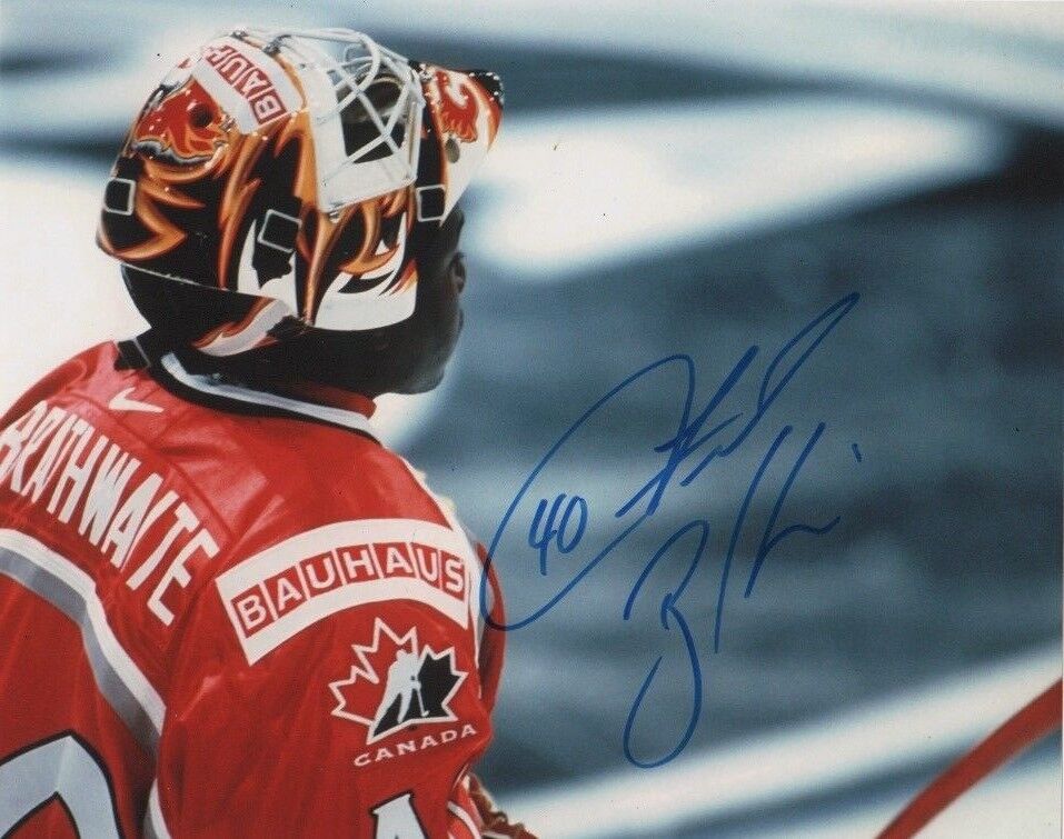 Team Canada Fred Brathwaite Autographed Signed 8x10 NHL Photo Poster painting COA E