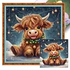 (Multi-Style) Highland Cattle-11CT Stamped Cross Stitch 40*40cm/15.75*15.75in