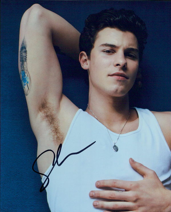 Shawn Mendes in-person signed 8x10 Photo Poster painting