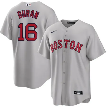 Men's Boston Red Sox #16 Jarren Duran  Gray Home Replica Player Jersey