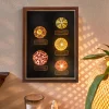 Natural Beauty with Sea Urchin Decor, ambient lamp