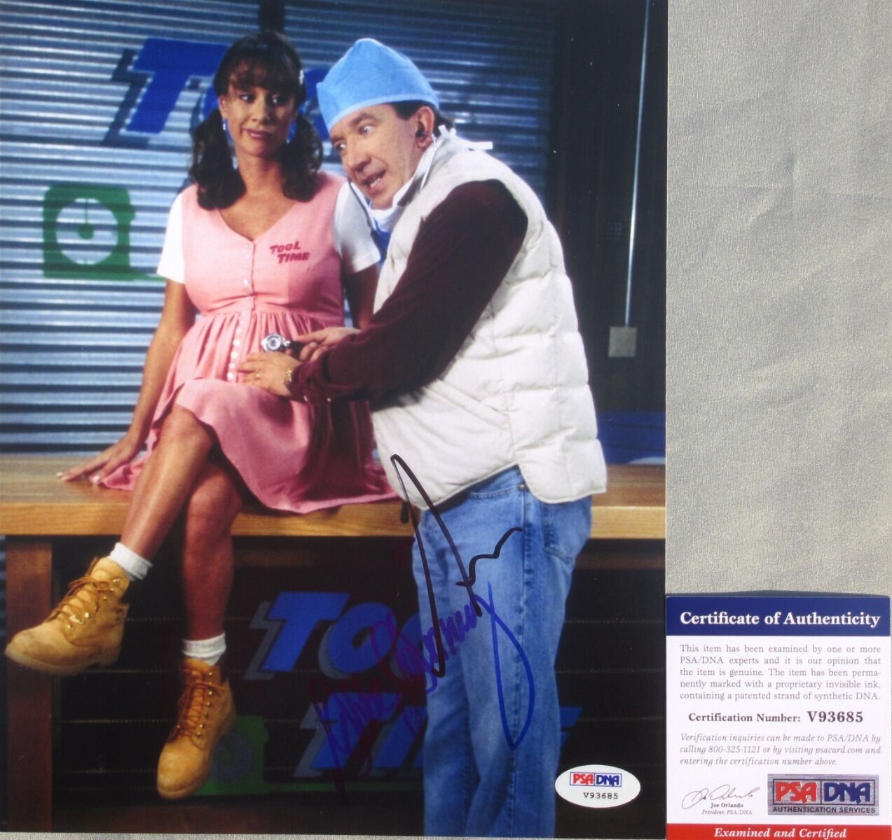 TOOL TIME!!! Tim Allen Debbe Dunning Signed HOME IMPROVEMENT 8x10 Photo Poster painting PSA/DNA