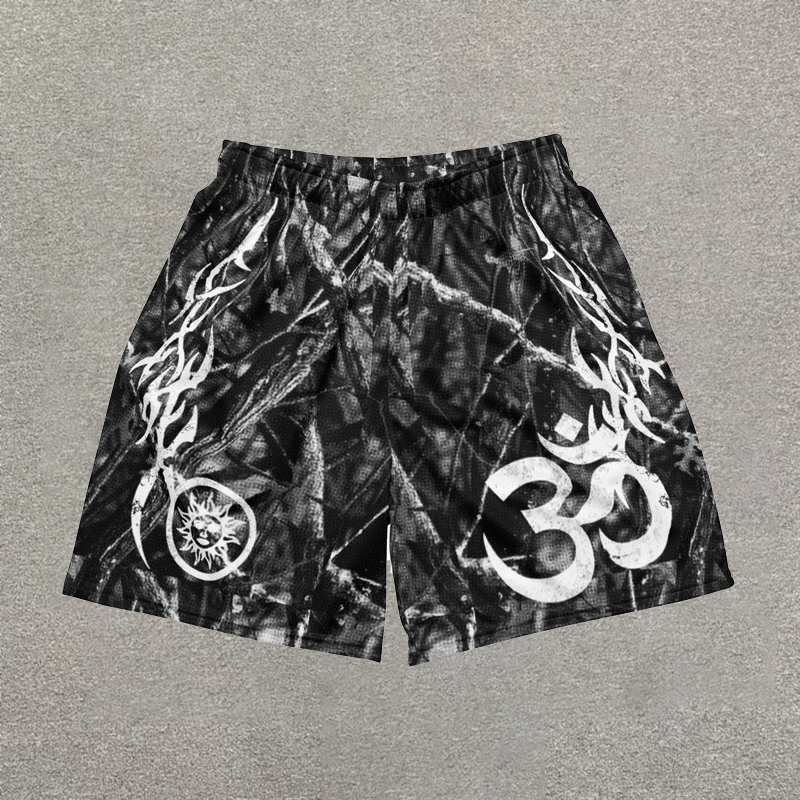 Sopula Vintage Camo Streetwear Mesh Shorts - SOPULA