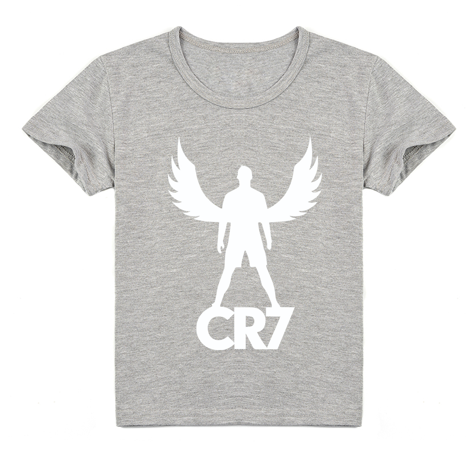 Mayoulove Cristiano Ronaldo Kids' Short Sleeve T-Shirt - Stylish Tee for Boys  Girls, Soccer Star Fashion-Mayoulove