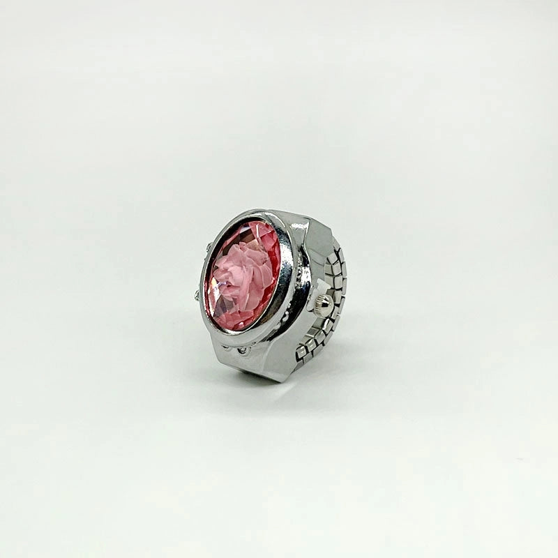 Retro Solid Color Quartz Watch Rings Women’s Watches