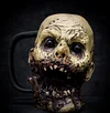 Gothic Coffee Cup Mug Skull Head Personality Creative Bloody Horror Zombie Head Simulation Bleeding 3d Resin
