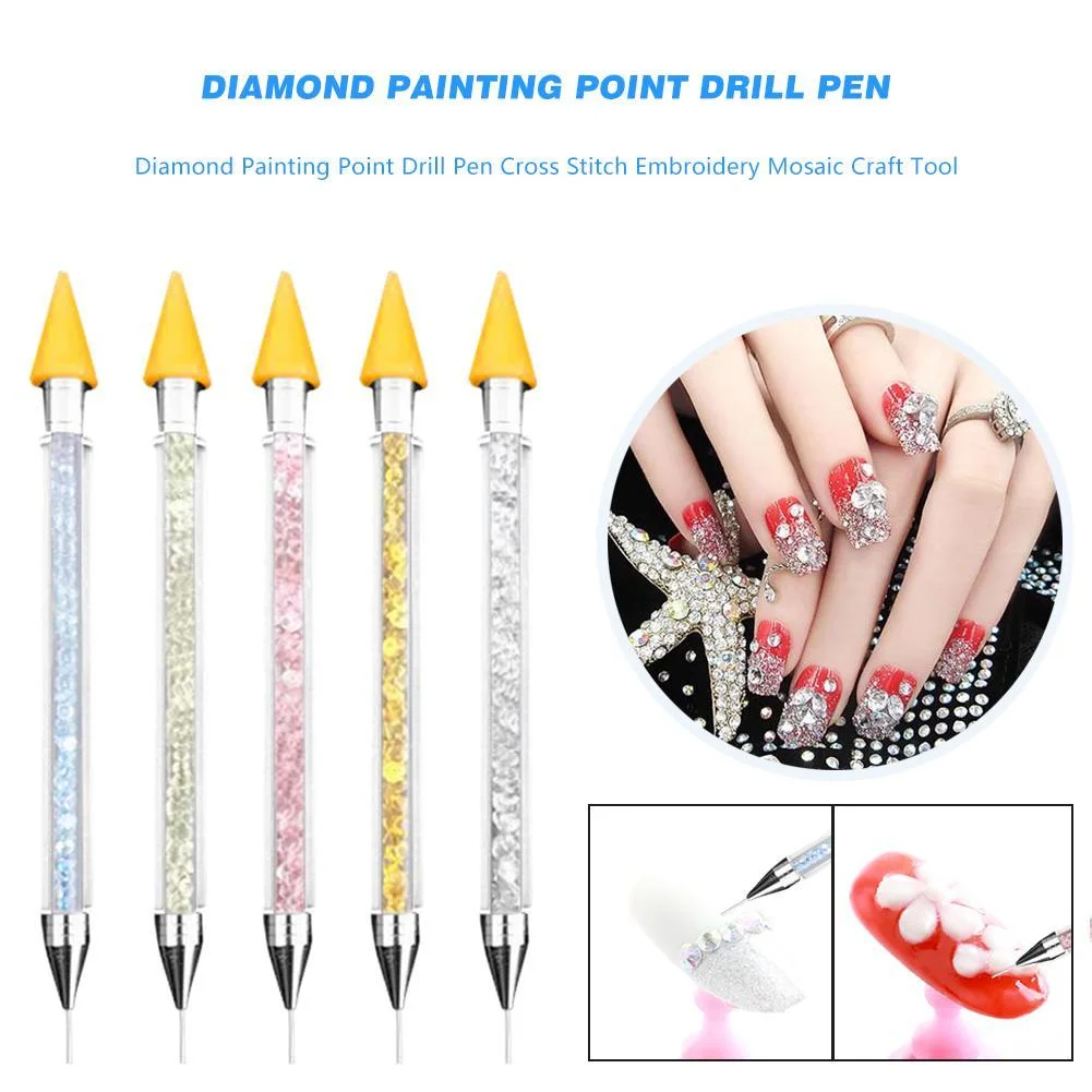 1PCS Diamond Painting Point Drill Pen Cross Stitch Embroidery Mosaic Craft Tool