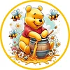 Winnie the Pooh-18CT Stamped Cross Stitch Kit(20x20cm)