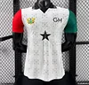 Player Version 2026 Ghana White with Black Star and Red-Green Sleeves Jersey